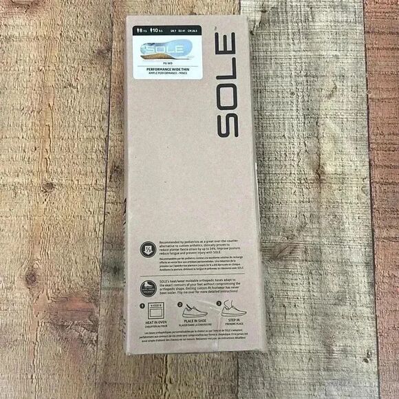 Sole Insoles NIB- Superior Support for Pain Relief (size women’s 10) - Picture 3 of 11